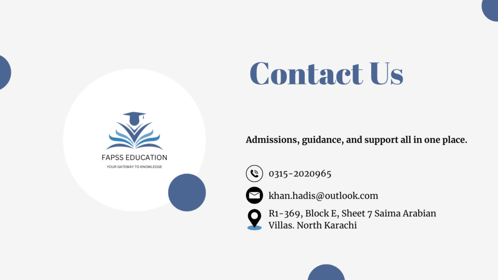 Contact FAPSS Education